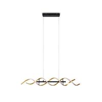 LED-Hängeleuchte Sequence Goldfarben max. 45 Watt - Goldfarben/Alufarben, Design, Metall (104,5/16/150cm) - Trio Leuchten