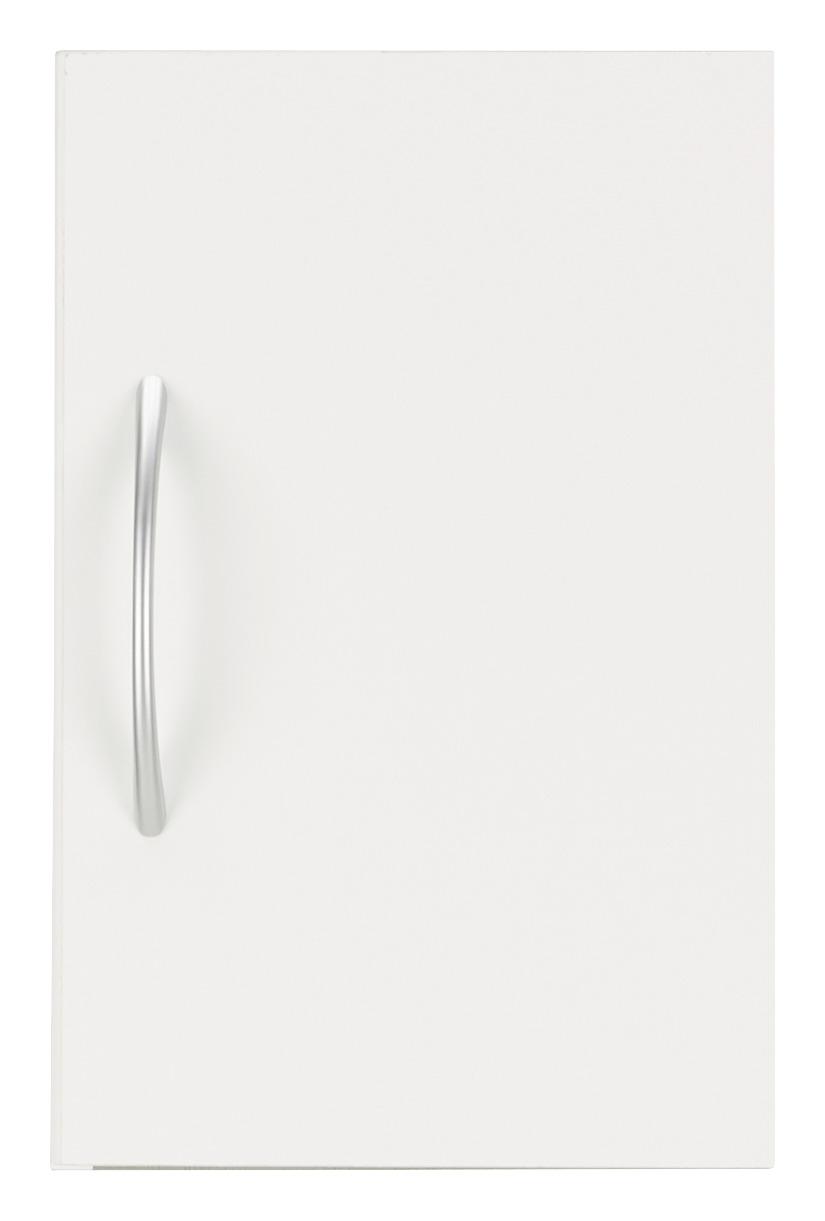 Aufsatzschrank in Weiß - Alufarben/Weiß, Holzwerkstoff/Kunststoff (30/40/40cm) - Modern Living