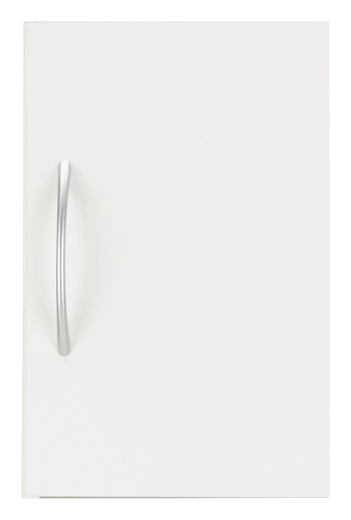 Aufsatzschrank in Weiss - Weiss/Alufarben, Konventionell, Holzwerkstoff/Kunststoff (30/40/40cm) - Mömax