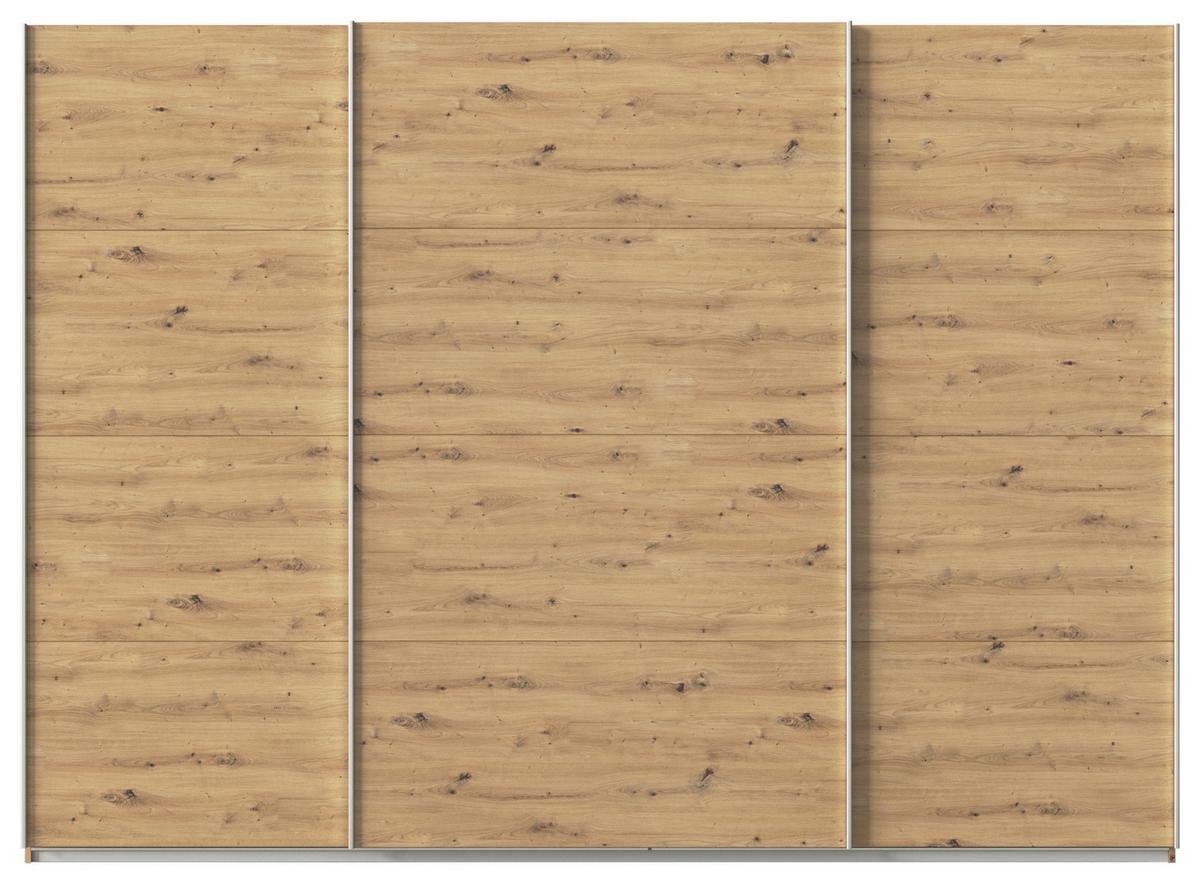 Ormar S Kliznim Vratima Feldkirch - hrast Artisan/boje aluminija, Moderno, drvni materijal/metal (315/229/62cm)
