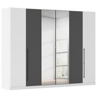 Kleiderschrank Safari Grau/Weiß - Weiß/Grau, KONVENTIONELL, Holzwerkstoff/Metall (271/229/54cm) - Based
