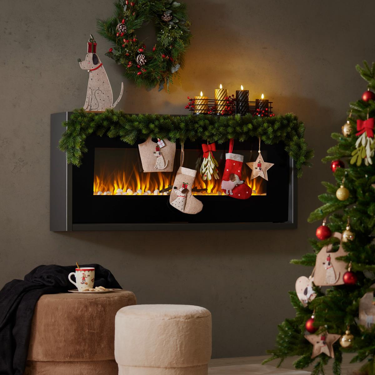 Függődísz Barney - barna, Konventionell, textil (13/3/12cm) - Modern Living