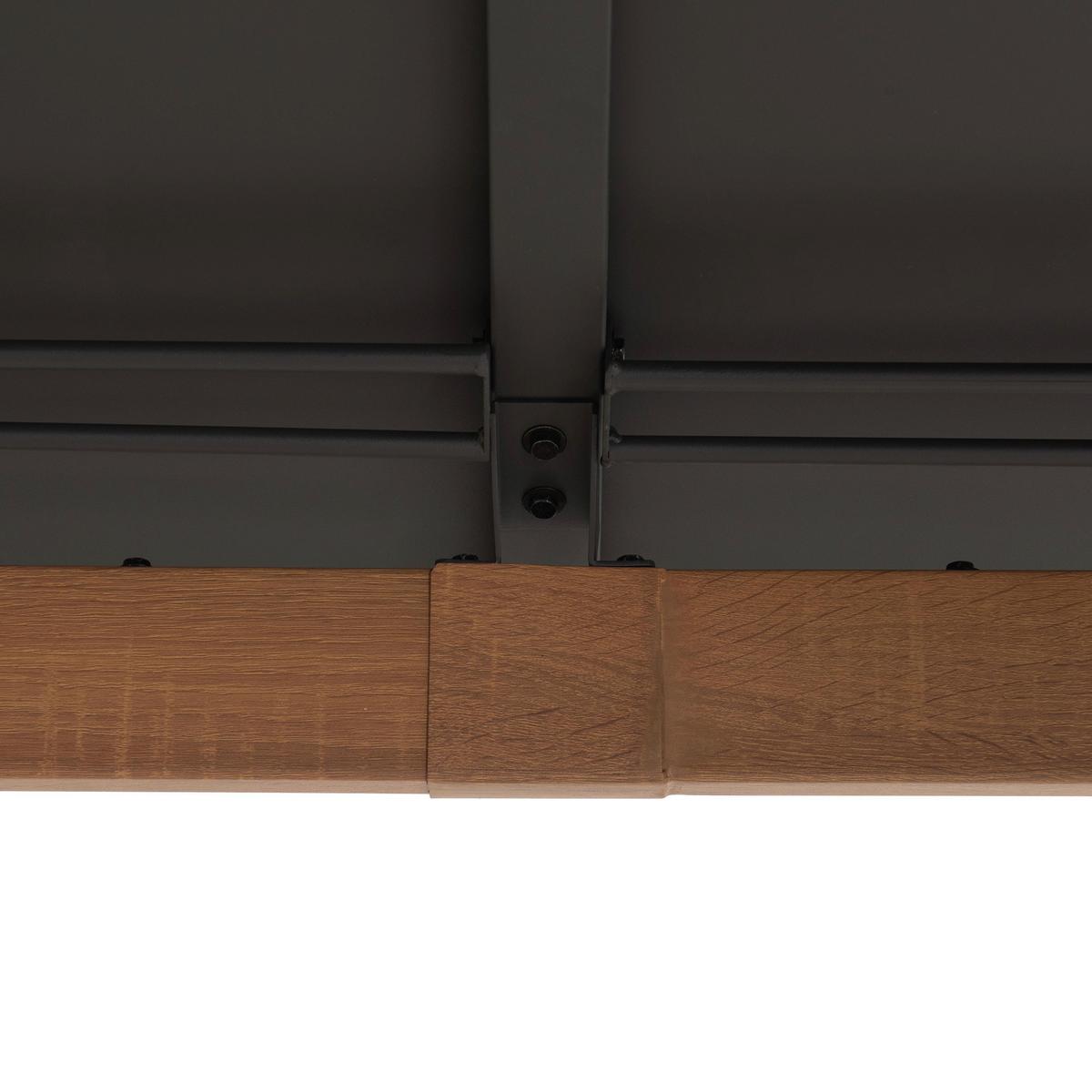 Pavillon Gazebo Pasu Anthrazit - Anthrazit, Basics, Metall (300/295/300cm) - Modante