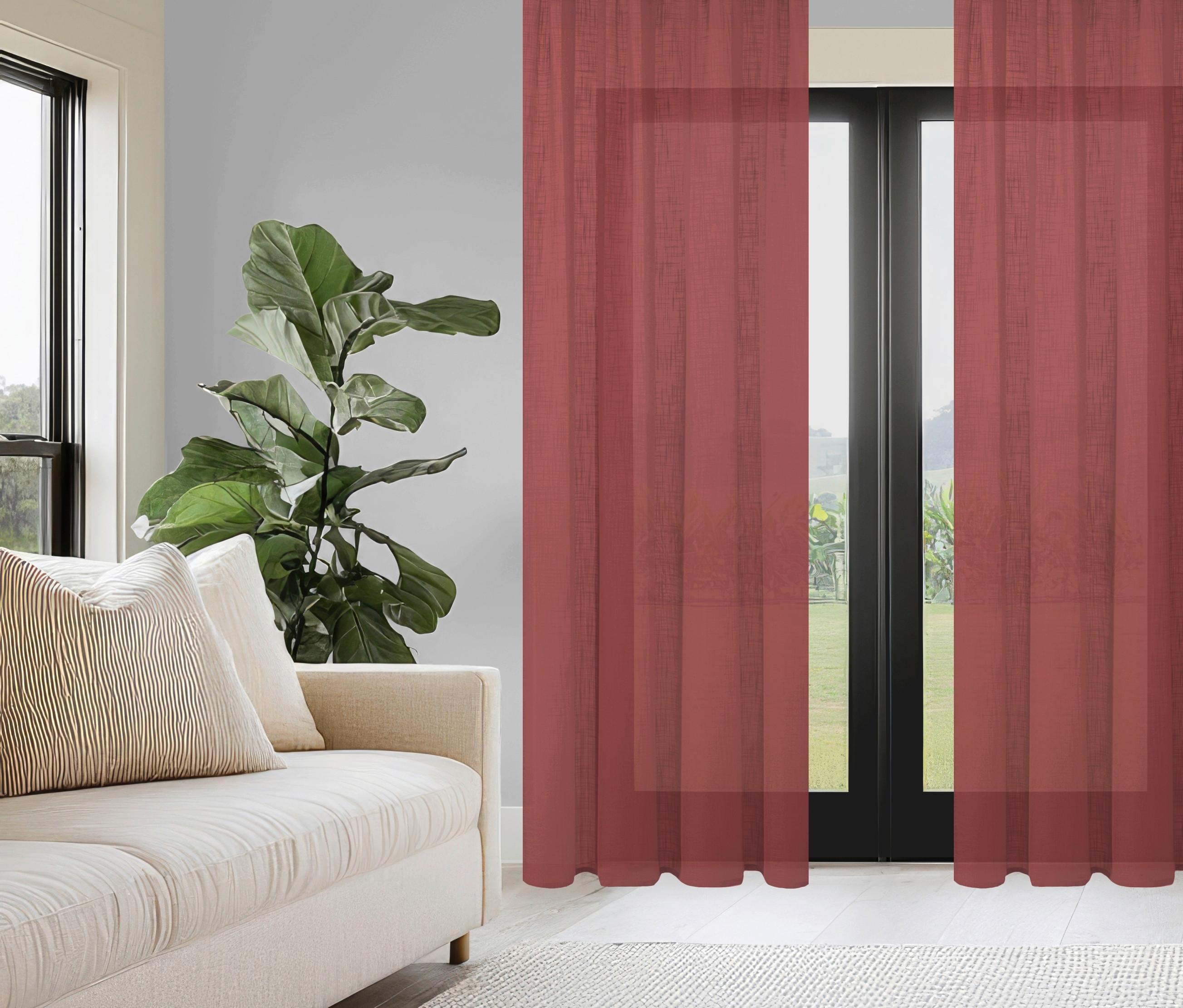 Fertigvorhang Softy Beere ca. 140x225cm - Beere, Basics, Textil (140/225cm)