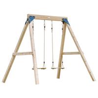 Schaukel Braun - Braun, KONVENTIONELL, Holz/Metall (224/208/186cm) - Ambia Garden