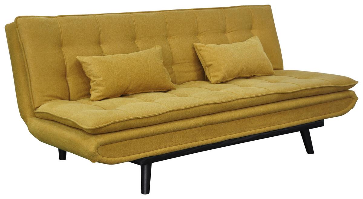 Kanapéágy Sun - sárga, Modern, textil/fa (190/83/93cm) - Mömax