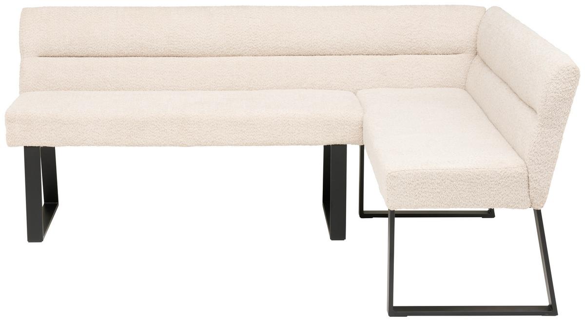 ŁAWKA NAROŻNA KEA - beżowy/czarny, Konventionell, metal/tkanina (190/150cm) - MID.YOU