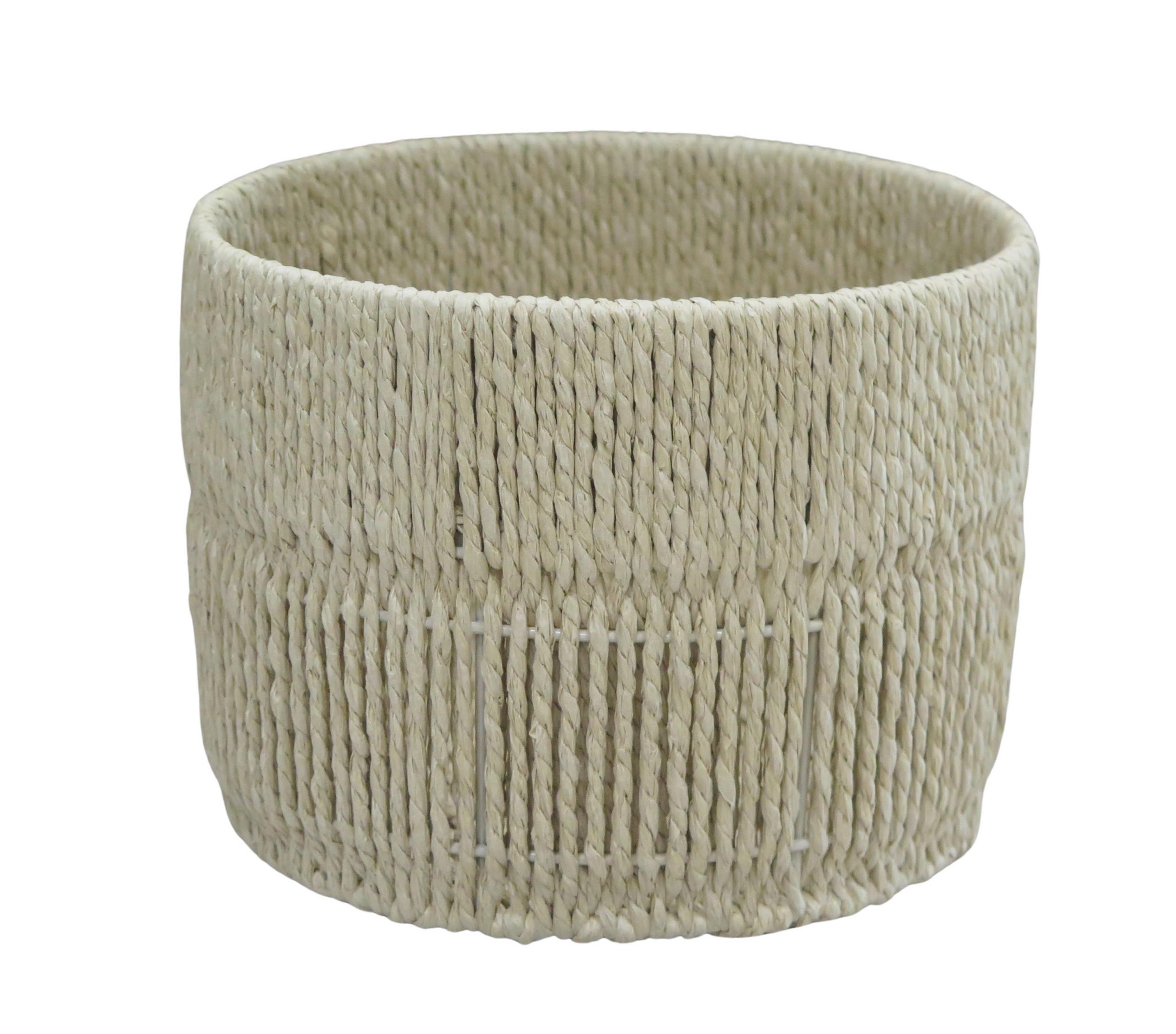 Coș Casei Round M - culoare natur, Konventionell, hârtie/metal (23/17cm) - Mömax