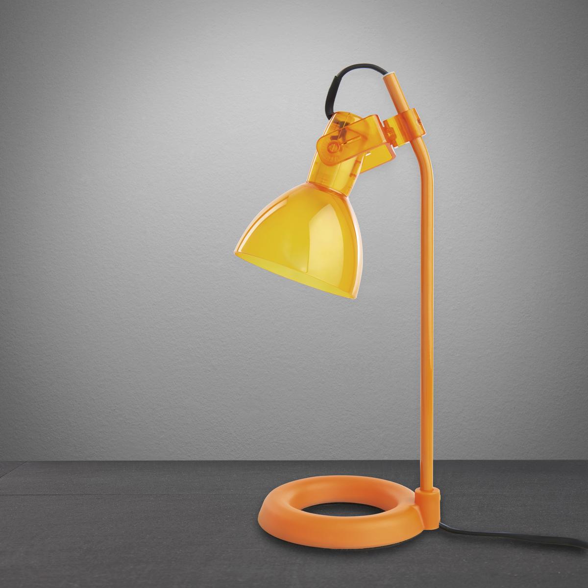 LAMPA STOŁOWA ASTON - pomarańczowy, Modern, tworzywo sztuczne/metal (13,5/19/33cm) - Bessagi Home