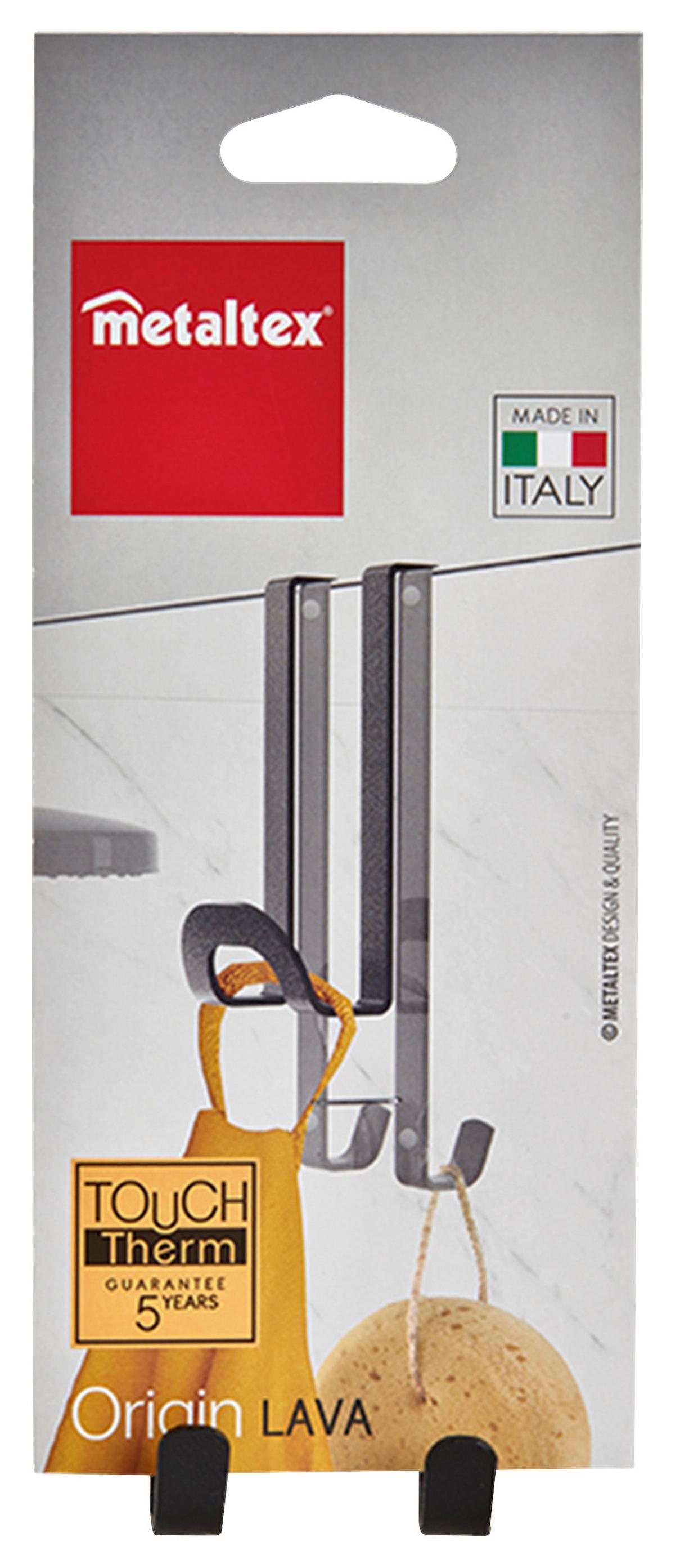 Fürdőszobai Akasztó Lava - fekete, Modern, fém (21/8.8/8cm)