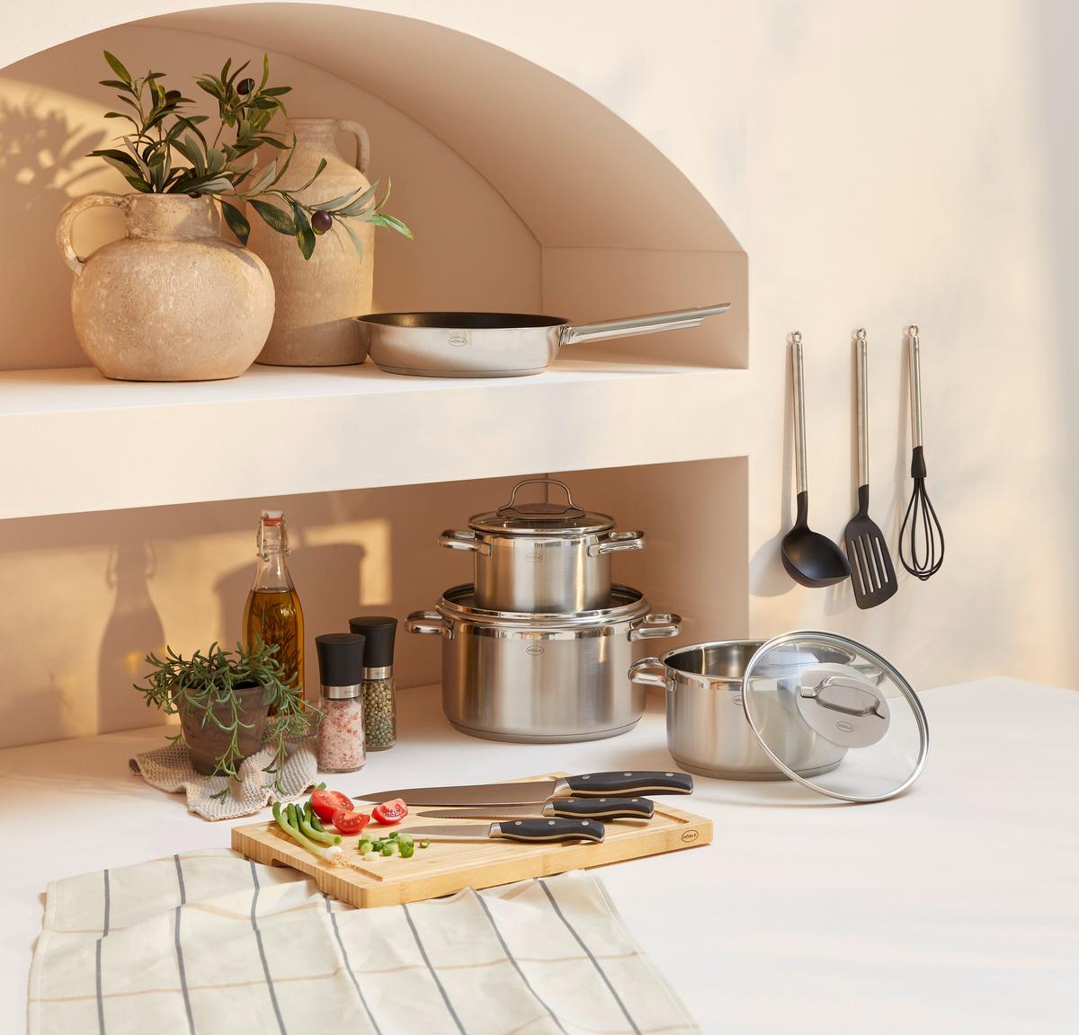 ZESTAW GARNKÓW 13605 RÖSLE - Basics, metal (37,8/29/59cm) - Rösle