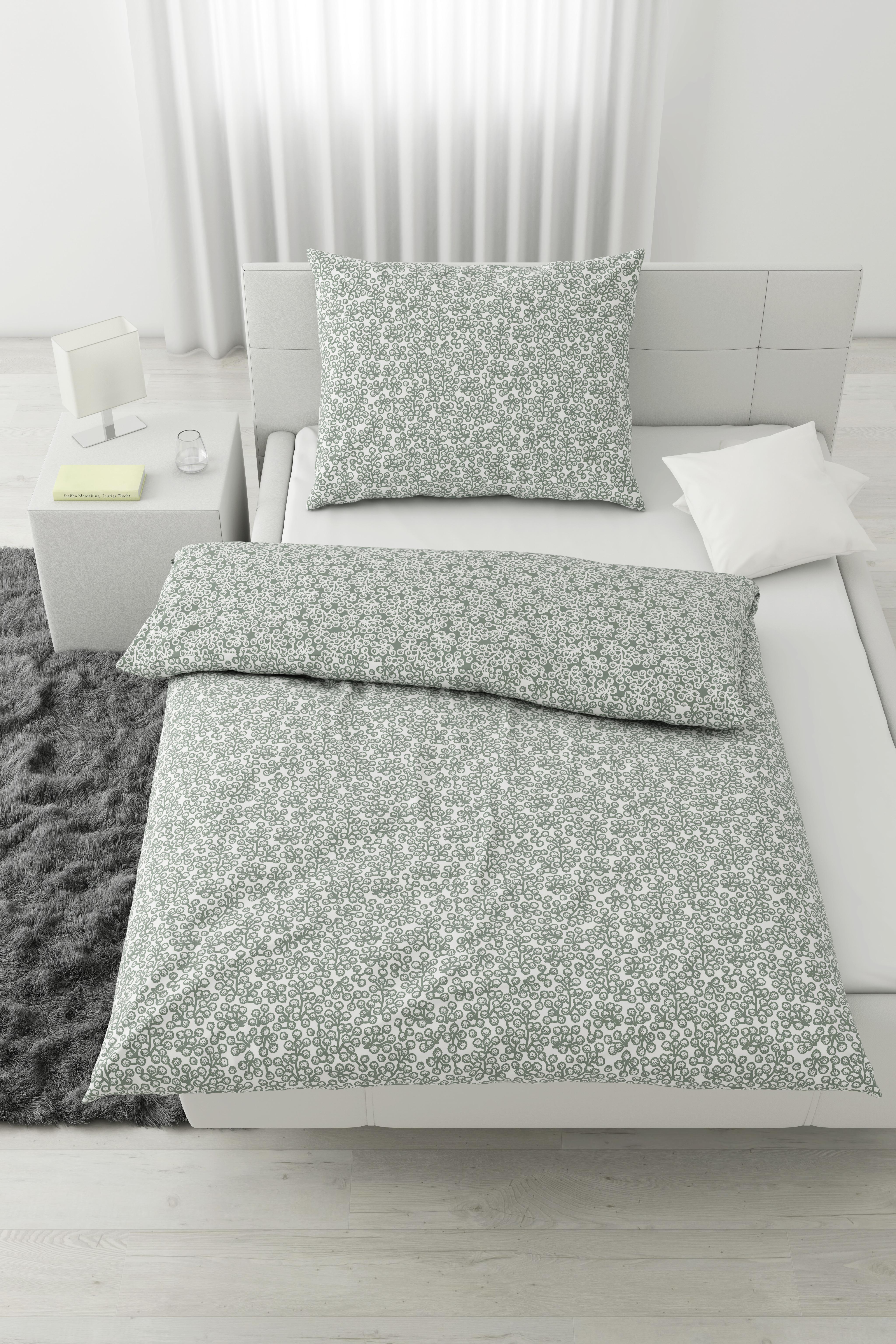 Lenjerie de pat Lemp - verde, Konventionell, textil (140/200cm) - Modern Living