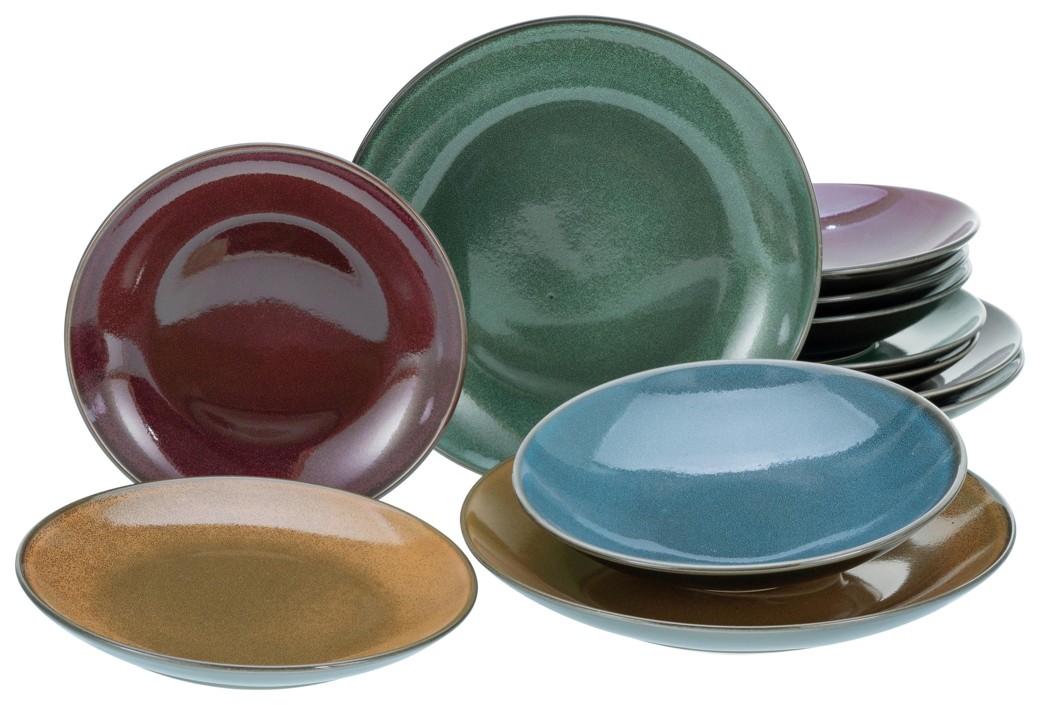 Jedilni Servis Marrakesch, 12-Delni - večbarvno, Moderno, keramika - Creatable