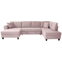 Canapea modulara MORITZ - roz, Trend, textil (155/324/178cm) - Modern Living