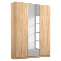 DULAP USI ROTATIVE ALABAMA - stejar Sonoma/argintiu, Modern, material pe bază de lemn (136/229/54cm) - Modern Living