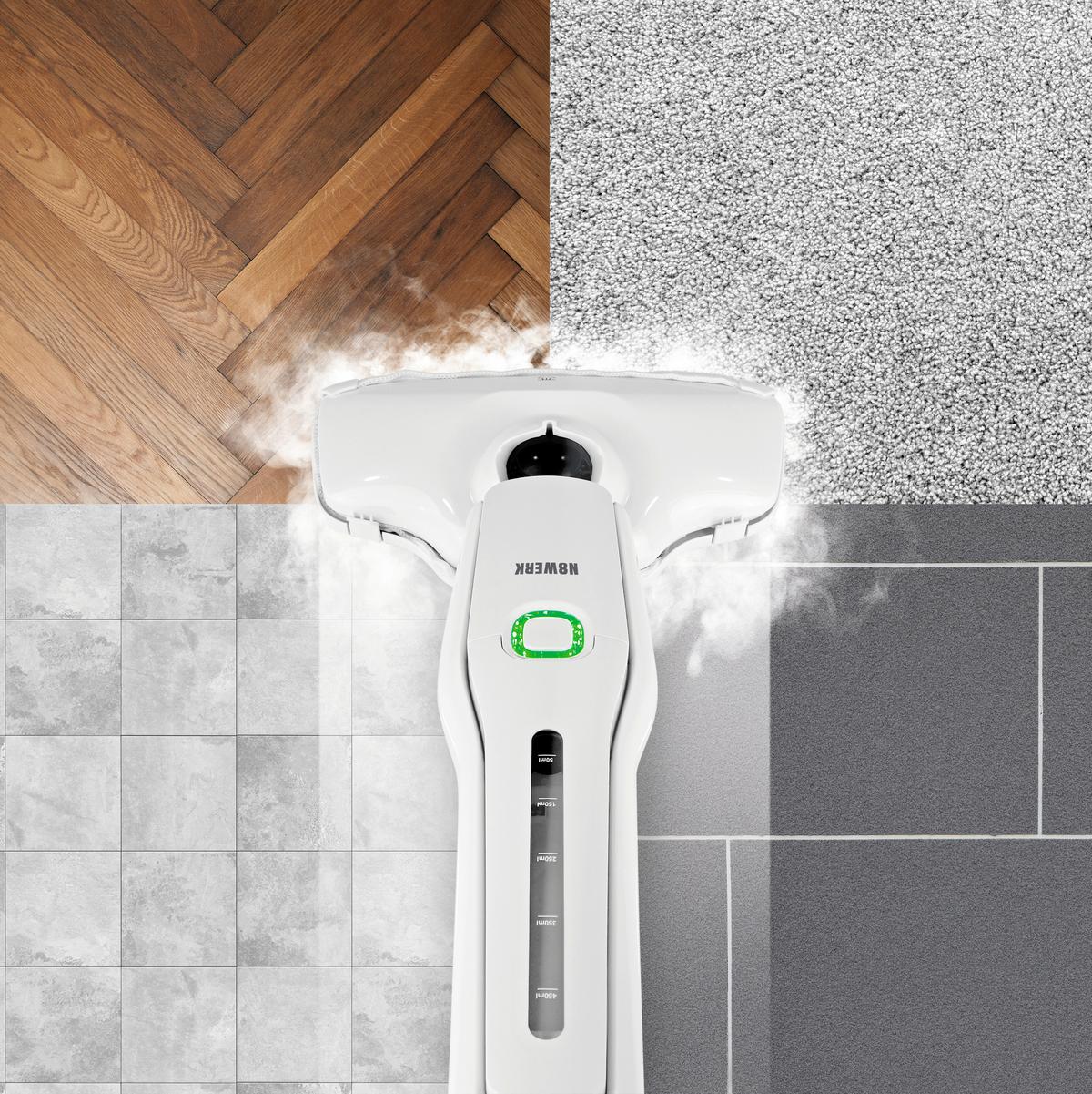 Dampfreiniger N8WERK max. 1300 Watt - Weiß, Basics, Kunststoff (15/112/30,5cm)