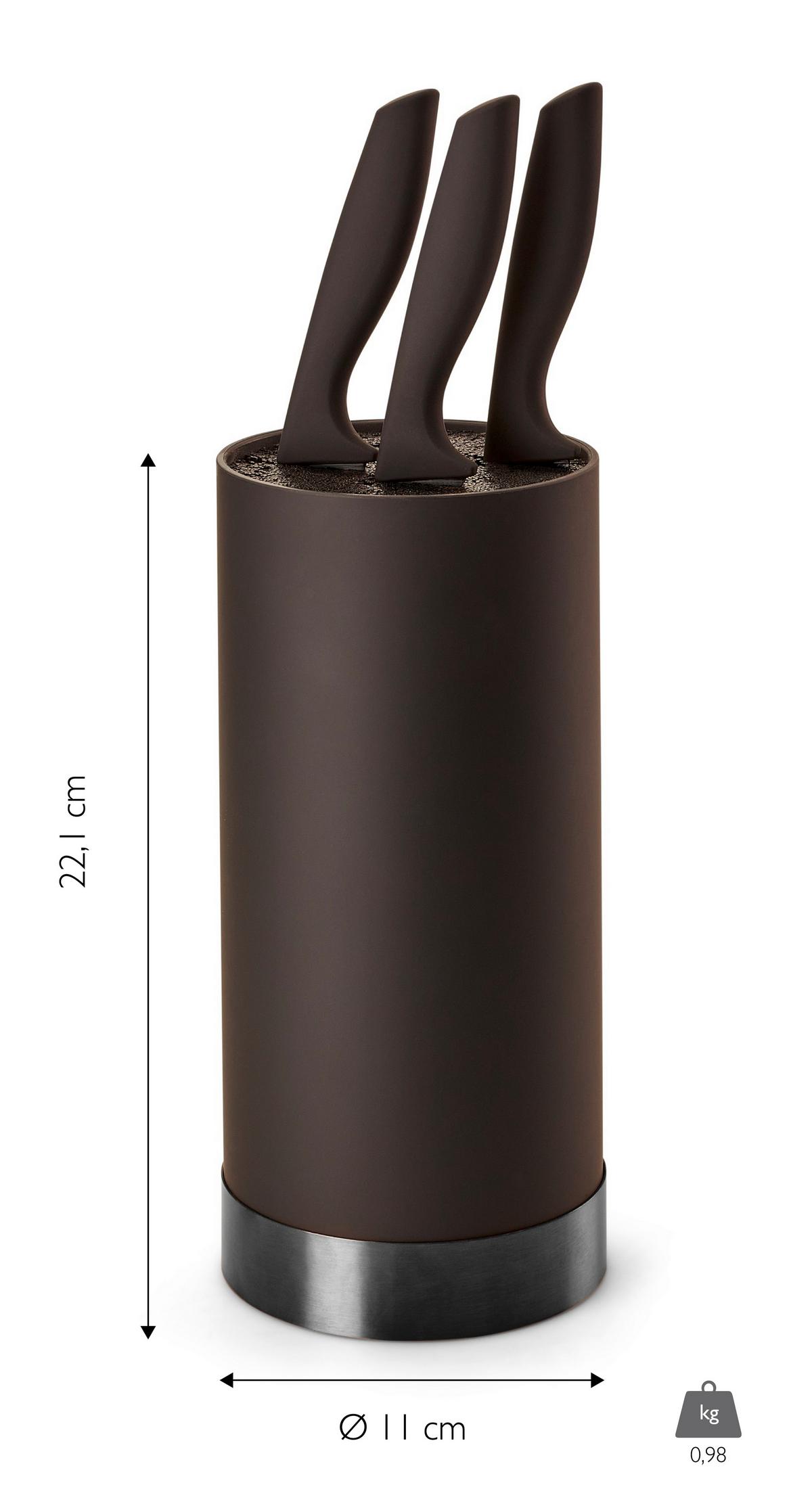 Késtartó Blokk Ew-Mb-0399 - fekete, Basics, műanyag (11/22cm) - Echtwerk