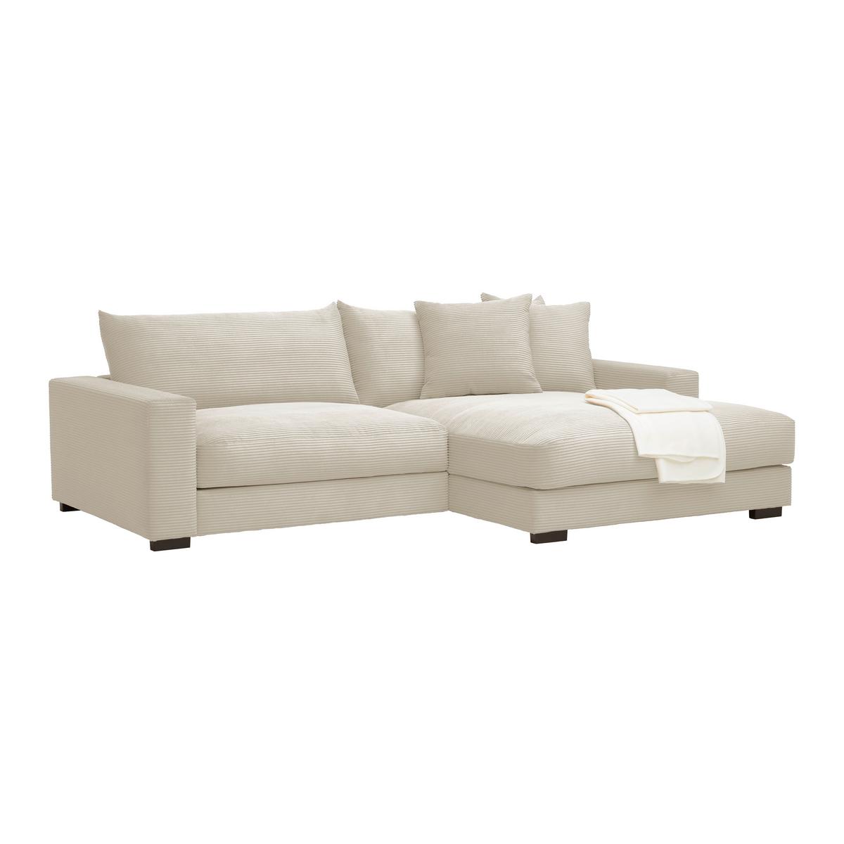 Kutna Garnitura Pedro - krem, Moderno, tekstil (265/83/180cm) - Mömax