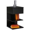 Nachtkästchen in Schwarz - Schwarz, MODERN, Holzwerkstoff (39/65/39cm) - Mömax