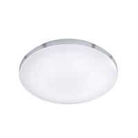 Badezimmer-Deckenleuchte Apart in Weiß/Chrom max. 24 Watt - Chromfarben/Weiß, Design, Kunststoff/Metall (41,0/10cm) - Trio Leuchten
