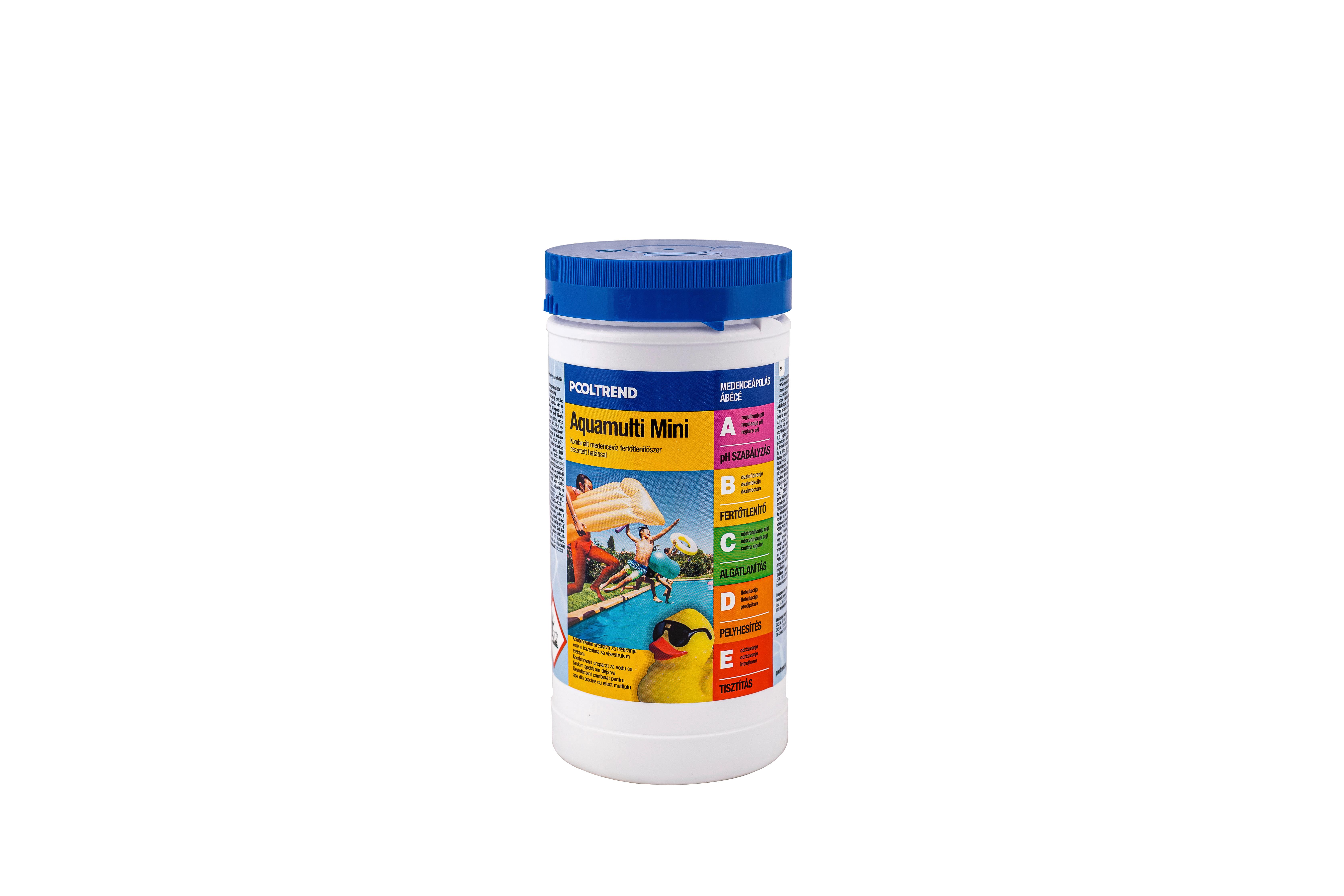 Kombinált Klórtabletta 50db/cs Aquamulti Mini - fehér, műanyag (1kg)