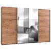 Ormar S Kliznim Vratima Level 36 A - boje hrasta/boje kroma, Moderno, drvni materijal/metal (350/236/65cm) - Modern Living