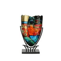 Vase Multicolor - Multicolor, Basics, Glas/Metall (29/47,5/10,5cm)