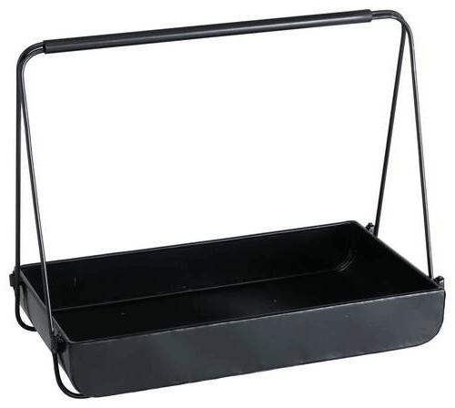 Dekotablett Balgo 1 Paz aus Metall - Schwarz, Design, Metall (52/40/25cm)