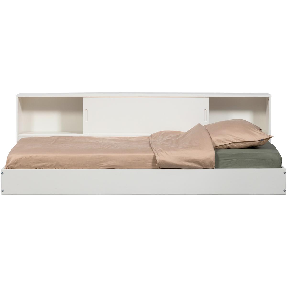 Bodenbett Carter Weiß ca. 90x200 cm - Weiß, Basics, Holz (90/200cm) - MID.YOU