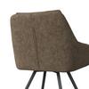 STOL MED ARMSTÖD BILLY - brun/svart, Modern, metall/trä (64/87/64cm) - Bessagi Home