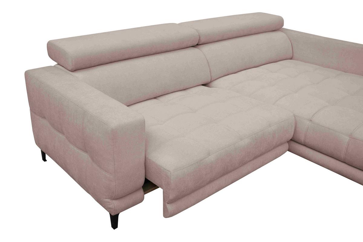 Sarokkanapé Aspen - bézs, Konventionell, faalapú anyag/textil (264/192cm)