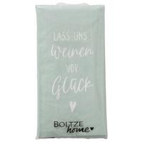 Taschentuch Glück II Türkis/Weiß - Türkis/Weiß, KONVENTIONELL, Papier (5,3/2,5/10,5cm) - Mömax