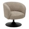 SNURRSTOL GIRO -TREND- - greige/silver, Modern, metall/textil (67/68/73cm) - Premium Living