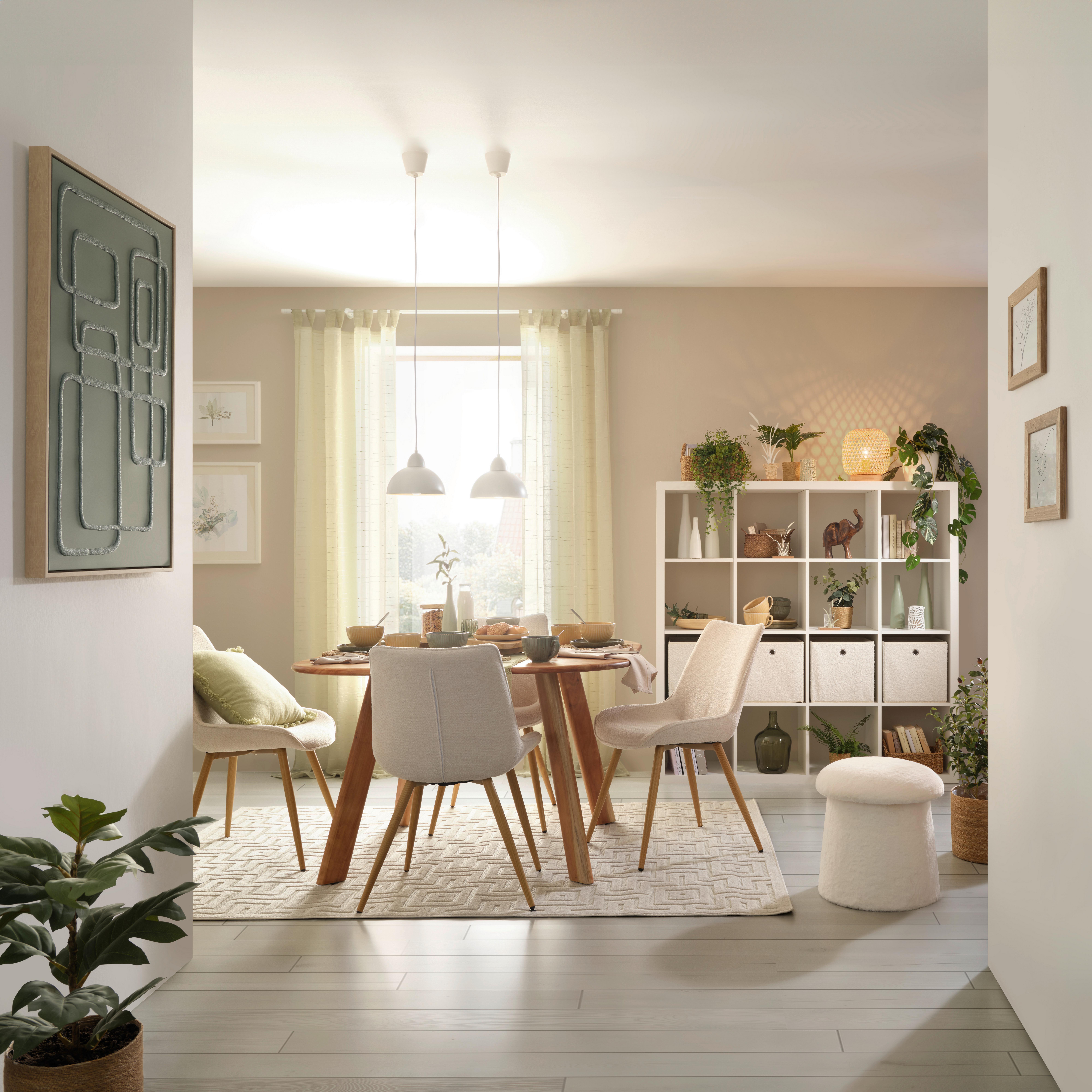 Raumteiler in Weiß - Weiß, KONVENTIONELL, Holzwerkstoff (147/147/38cm) - Mömax