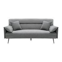Schlafsofa grau, "Lana" - Dunkelgrau/Grau, Modern, Holz/Textil (199/89/95cm) - Bessagi Home