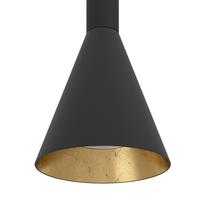 Hängeleuchte 97605_cortaderas - Goldfarben/Schwarz, Design, Metall (113/8.5/150cm) - Eglo