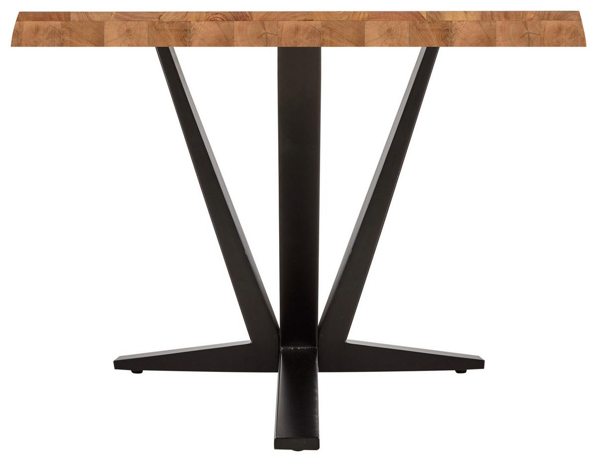 Masă VECTOR - negru/culoare lemn acacia, Modern, lemn/metal (180/90/76cm) - Zandiara