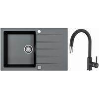 Set Sudopera I Slavine Cadit 20 + Delos-P - crna, Konvencionalno, kamen (79/50cm)