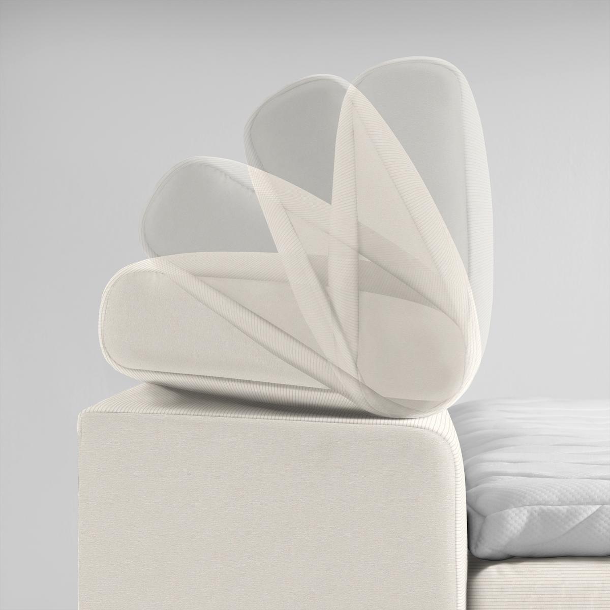 Boxspringbett Sevilla Beige ca. 140x200cm - Beige/Schwarz, KONVENTIONELL, Holz/Kunststoff (140/200cm) - Premium Living