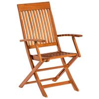 Gartensessel Comodoro Eukalyptusholz Naturfarben - Naturfarben, KONVENTIONELL, Holz (55,5/101cm) - Gardenson