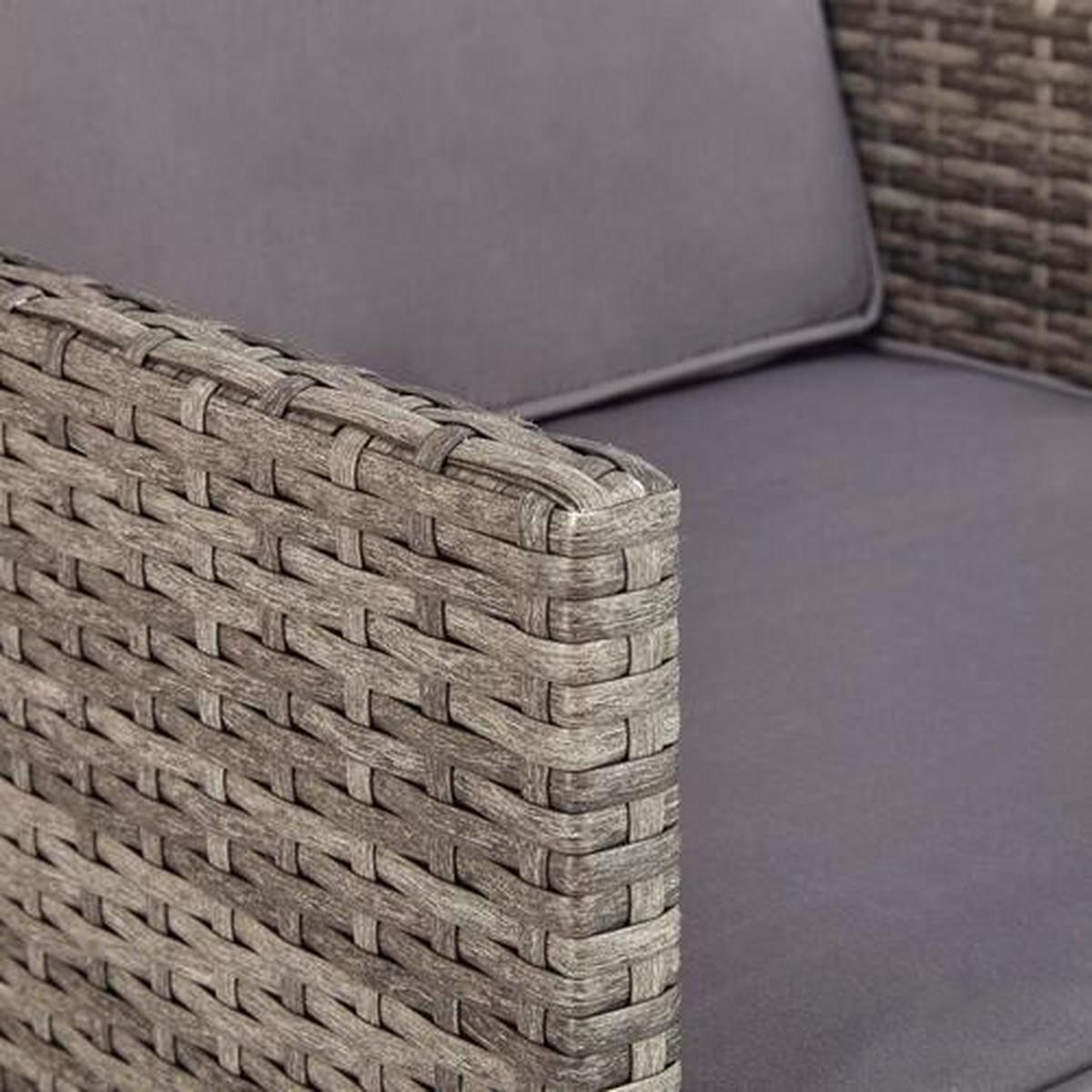 Kerti Garnitúra Bilbao - fekete/antracit, Modern, műanyag/textil - Mömax