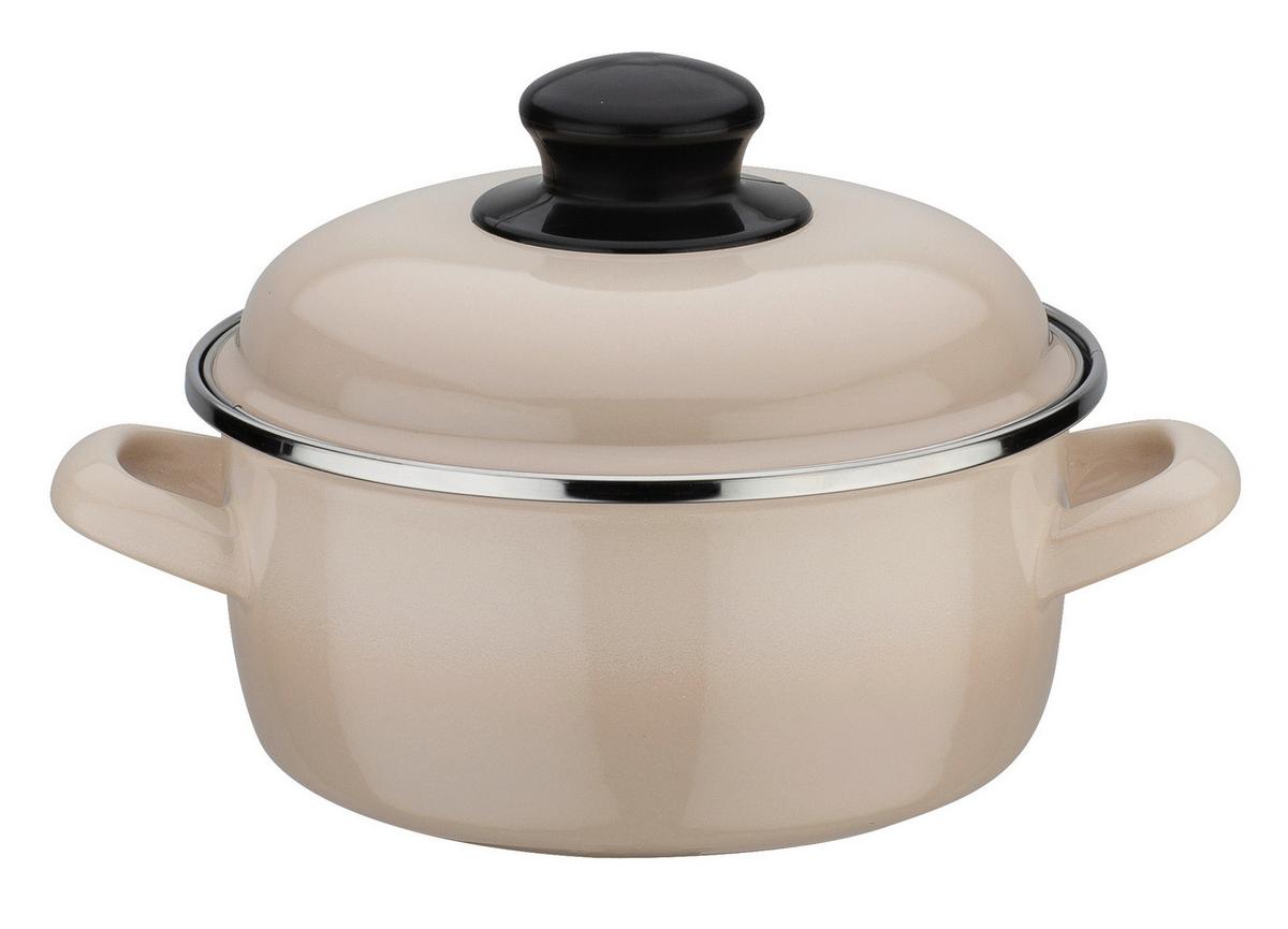 Set Posod Creme Shadow, 4-Delni - krem barve, Basics, kovina - GSW