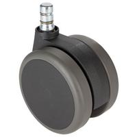 Set Kolesc Za Vrtljivi Stol Rolo No-Noise, Črna, 5-Delni - siva/črna, Basics, kovina/umetna masa (5,2/8,3/7,5cm) - MID.YOU