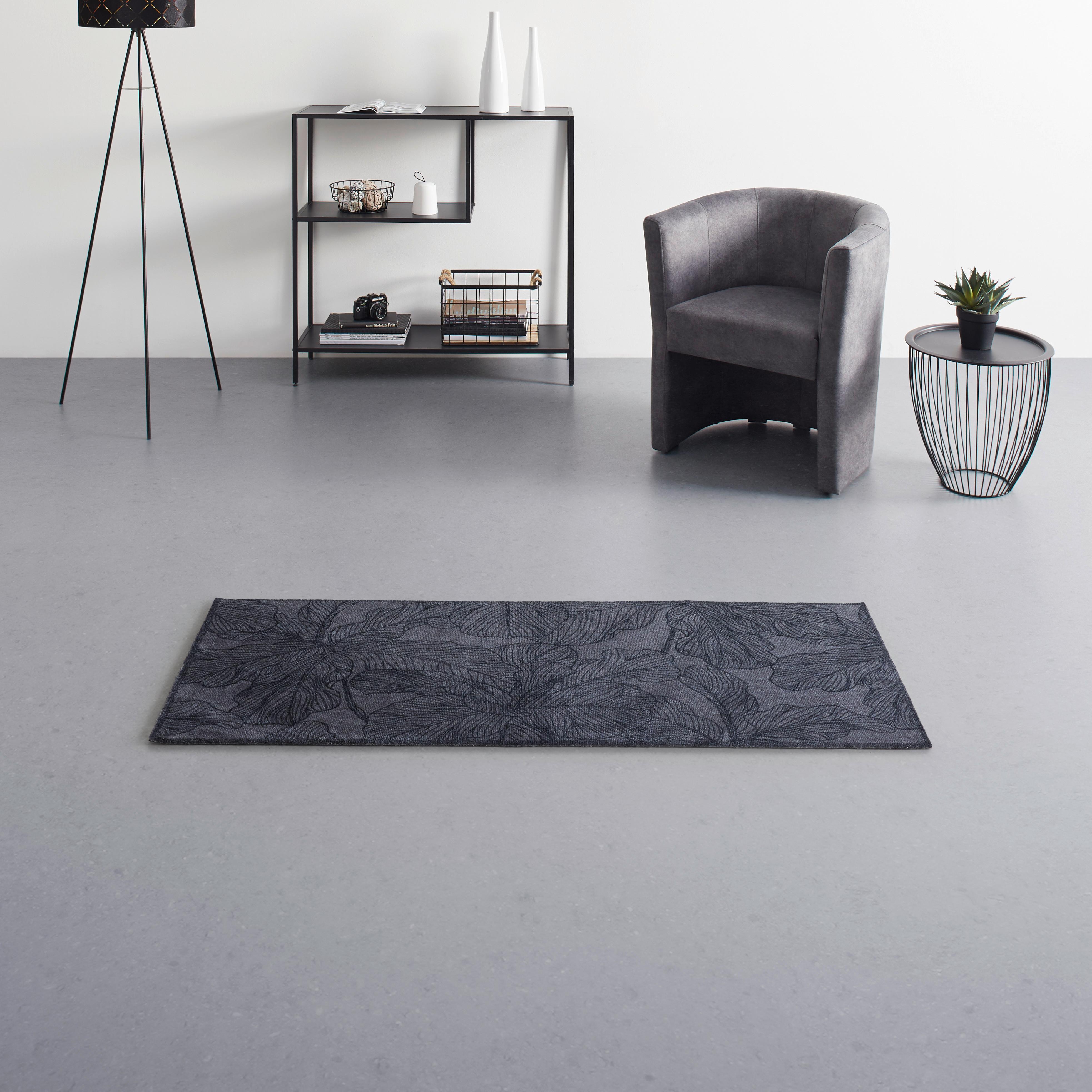 Läufer Betty in Grau ca. 67x150cm - Grau, Modern, Kunststoff (67/150cm) - Modern Living