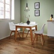 Tisch Harry ca.90x90cm - Eichefarben/Weiß, MODERN, Holz (90/75/90cm) - Mömax modern living
