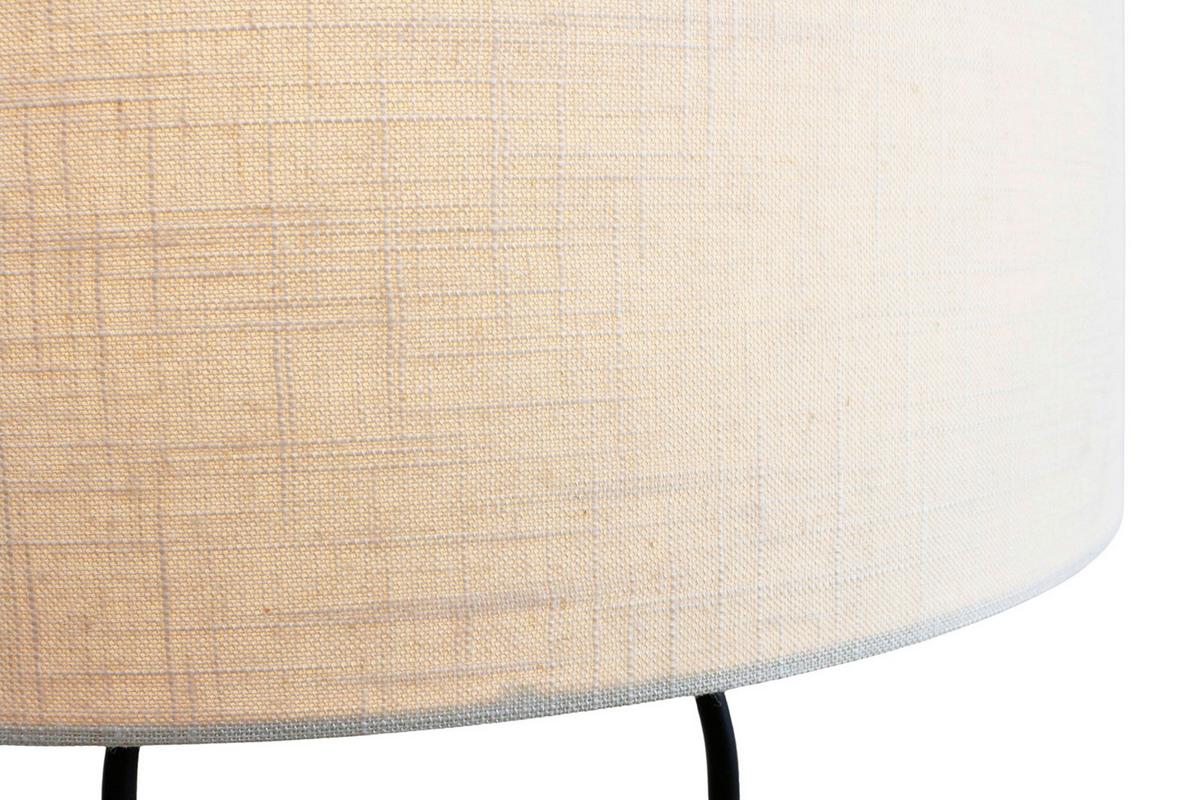 Stoječa Svetilka Driftwood - črna/bela, Design, kovina/tekstil (34/155/34cm) - P & B