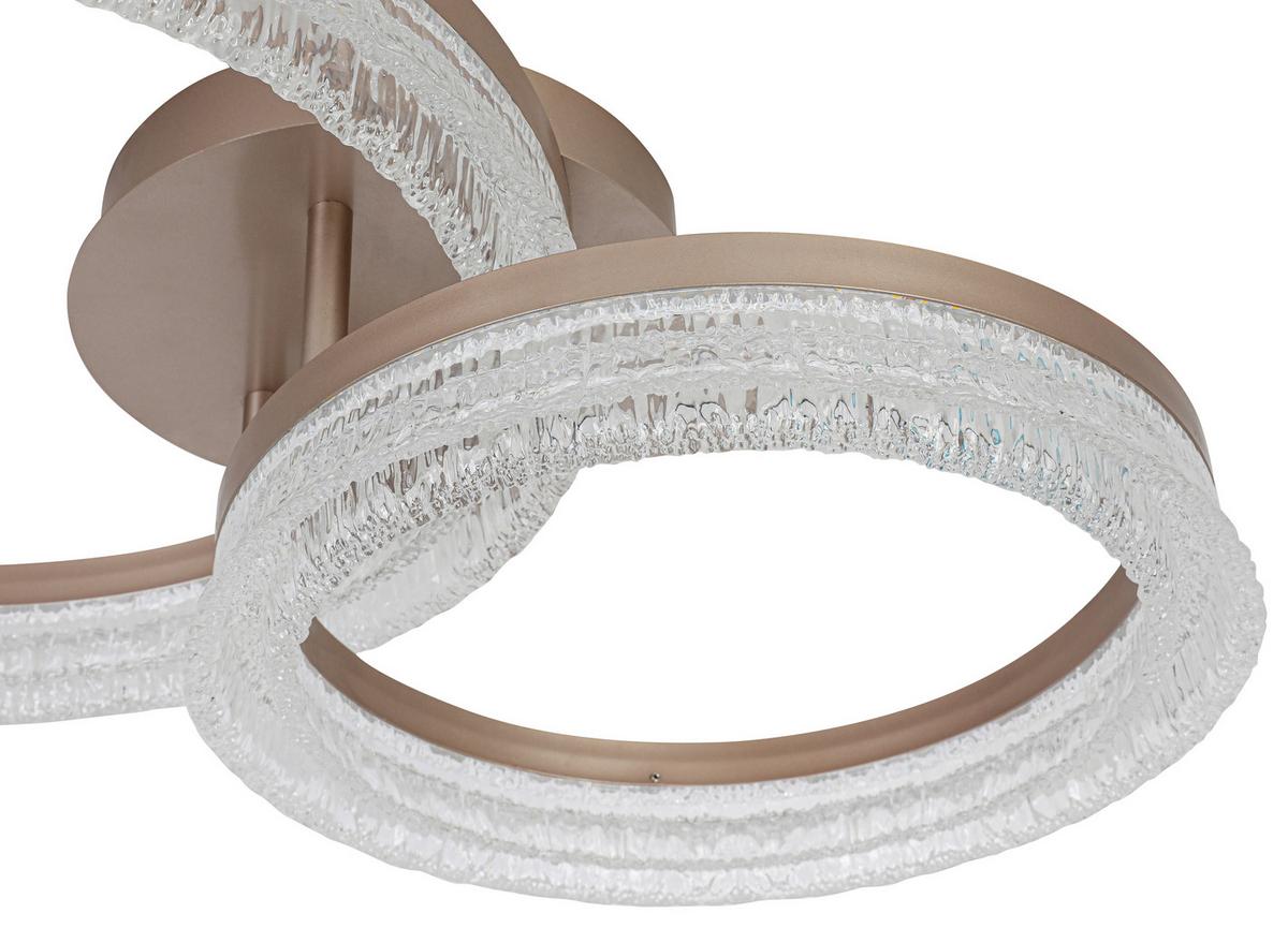 Led Mennyezeti Lámpa Martin - cappuccino, Modern, műanyag/fém (41,5/62/14,5cm) - Mömax