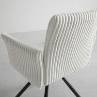 Naslanjač Jade, Bež, Žamet, Vrtljiv - črna/bež, Moderno, kovina/tekstil (64/87/63cm) - Bessagi Home