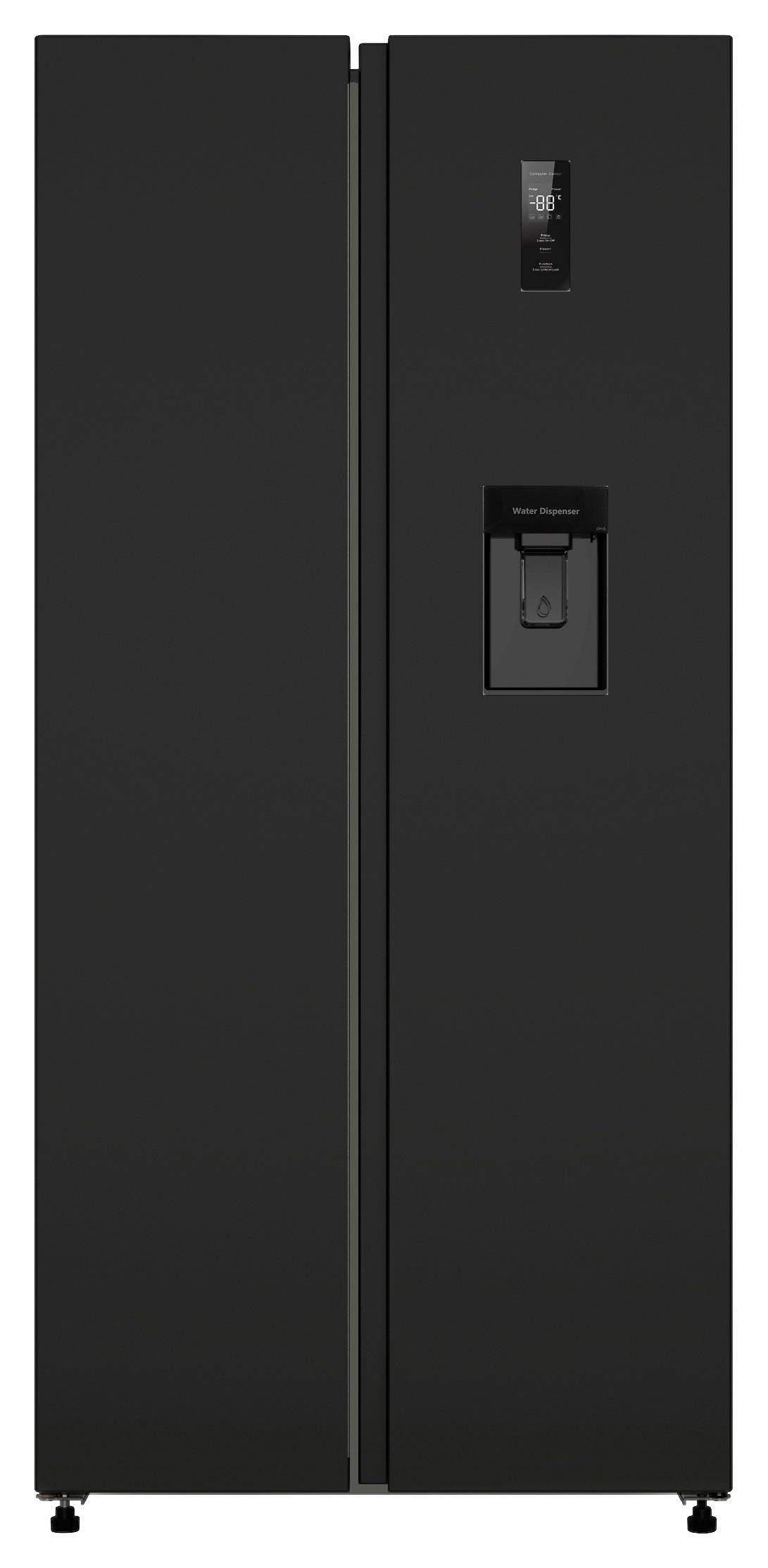 Side-by-Side SBS480NFWDBJ Schwarz - Schwarz, MODERN, Metall (83/178,5/61cm) - PKM