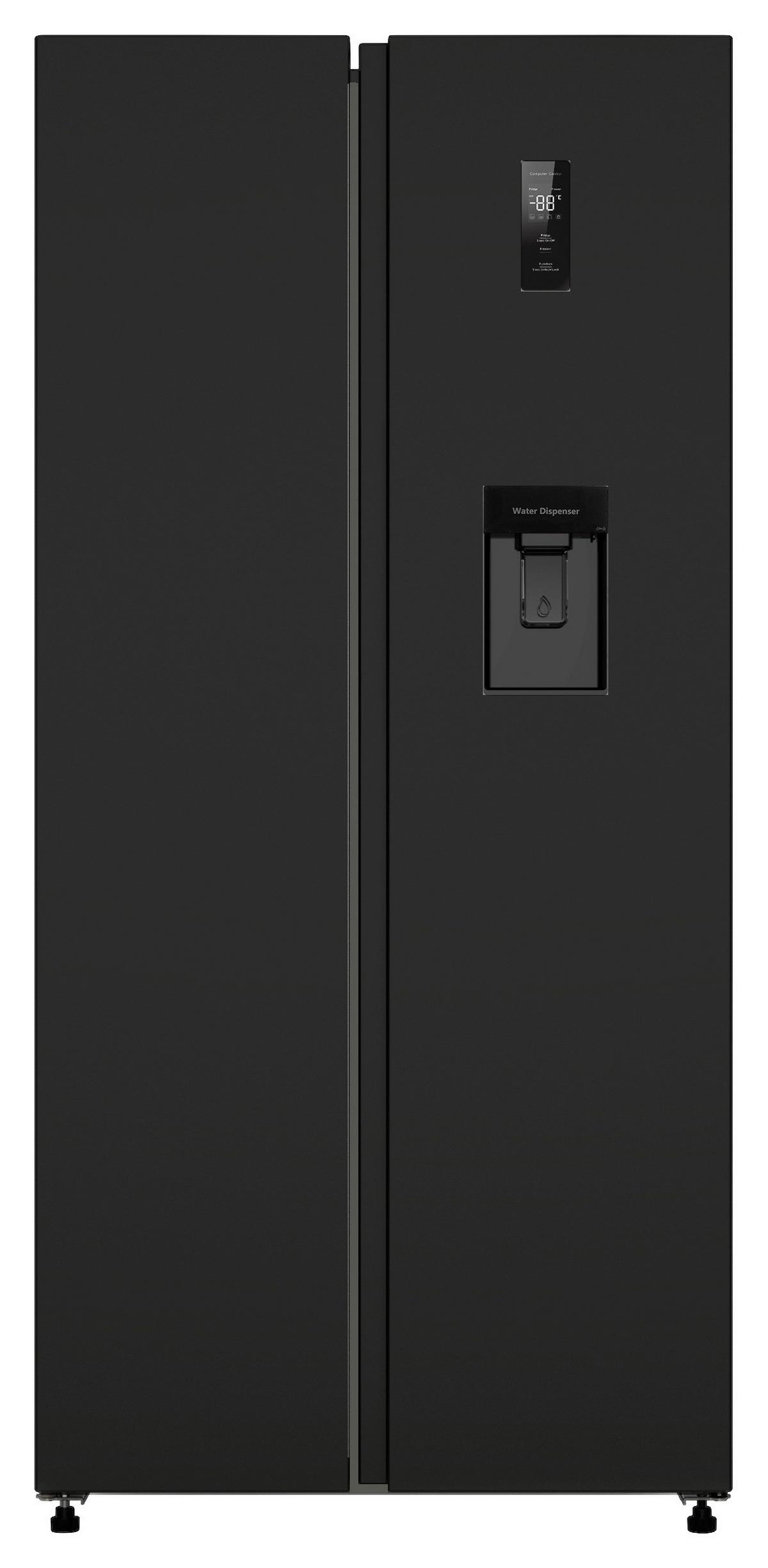 Side-by-Side SBS480NFWDBJ Schwarz - Schwarz, MODERN, Metall (83/178,5/61cm) - PKM